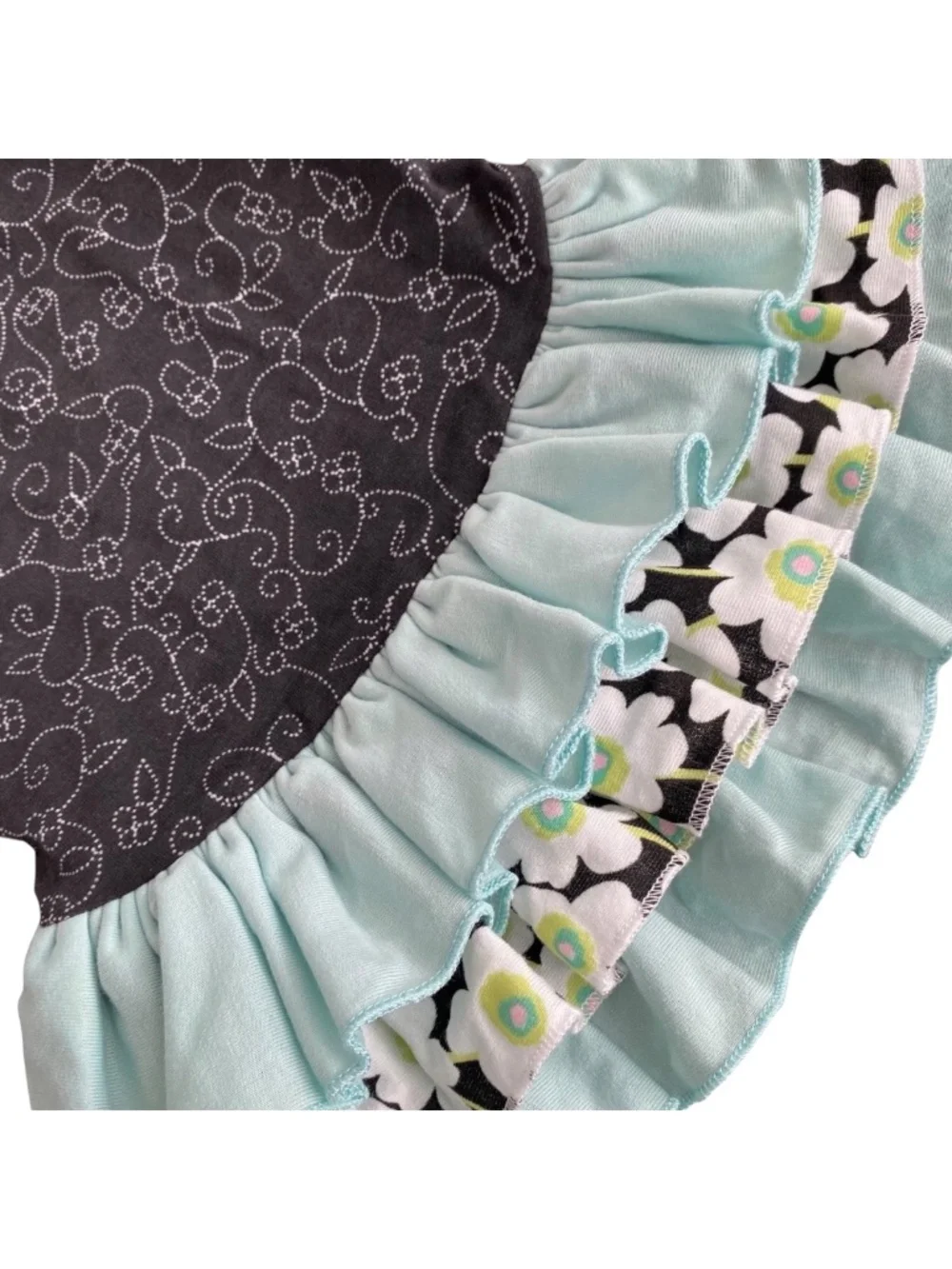 NWT Max & Maggie Black Floral Ruffle Dog Dress Size S